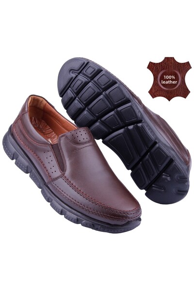 DETECTOR Inner Outer Genuine Leather Ultra Light Orthopedic Casual Men's Shoes