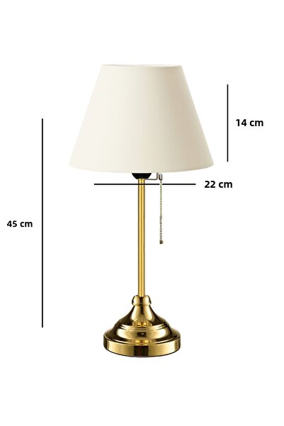 HOMİNG Edel Gold Lampshade Fabric Headboard - Body, Ayd-3110