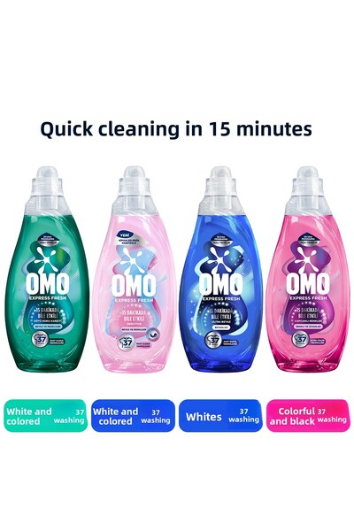 Omo Express Fresh Sensitive Sıvı Çamaşır Deterjan Seti 1480 ml x4