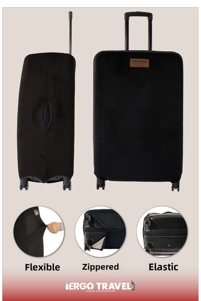Viscofoam Suitcase Suitcase Protection Case Velvet Case - Black |   Ergo Travel