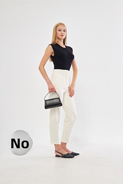 KAROL Ψηλόμεσο φλατ καρότο παντελόνι 5113