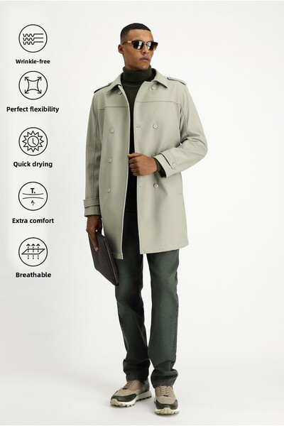 Kiğılı Techno-Line Double Breasted Top Coat & Trench Coat