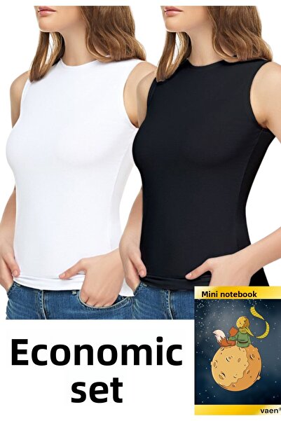 Tutku Elit Dilay Women's Lycra Zero Sleeve Elastane Crew Neck Undershirt Badi