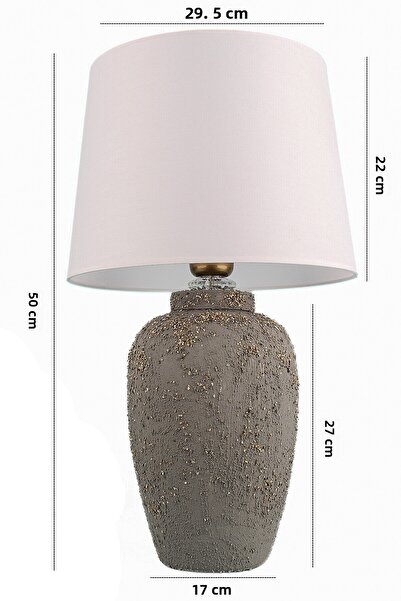 Hmydesign Jouer Ceramic Lampshade - Gray White Handmade