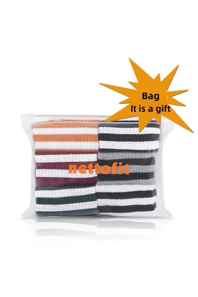 Ozzy Socks Γυναικείες κάλτσες τένις 12' μικτών χρωμάτων ριγέ