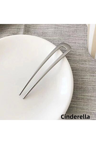 Cinderella Πόρπη με κλασικό μεταλλικό πόμολο 10 εκ. Ασημί χρώματος - Νέο μοντέλο