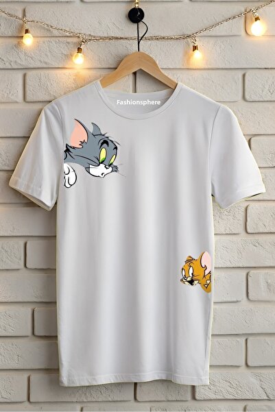 AR&YOS Baskılı unisex oversize tričko