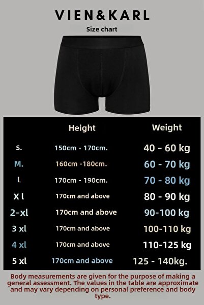 Vien&Karl Férfi mintás 6 részes prémium fésült pamut boxer lycrával