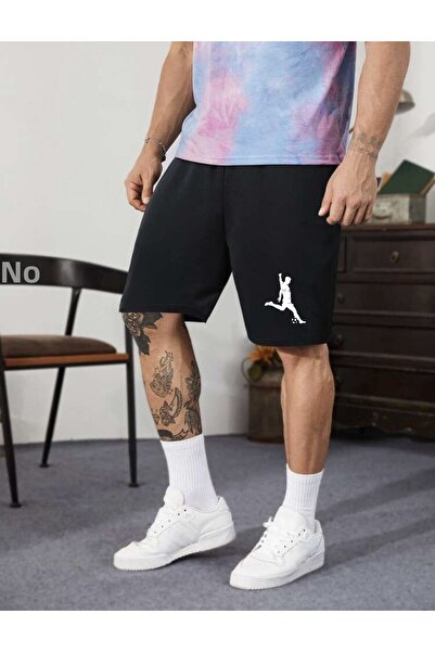 DEEPSENCE Ανδρικό σορτς από βαμβακερό ύφασμα Ποδοσφαιριστής εμπριμέ