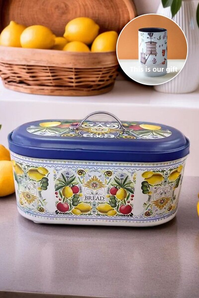 Arma House هدية صينية خبز بيضاوية متوسطة الحجم من المعدن الصقلية وصندوق خبز أبيض رقم: 11