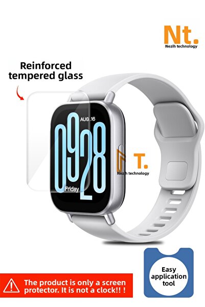 Nezih Case Xiaomi Redmi Watch 5 Active Compatible Reinforced Tempered Glass Screen Protector