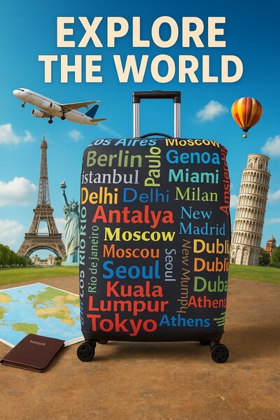 Bagacar Husă pentru bagaje pentru orașe valiză de dimensiuni mari