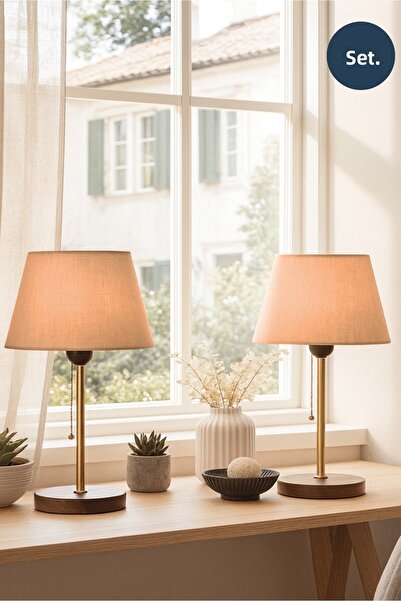 HOMİNG Sera 2-Piece Lampshade Set Milk Coffee 242292