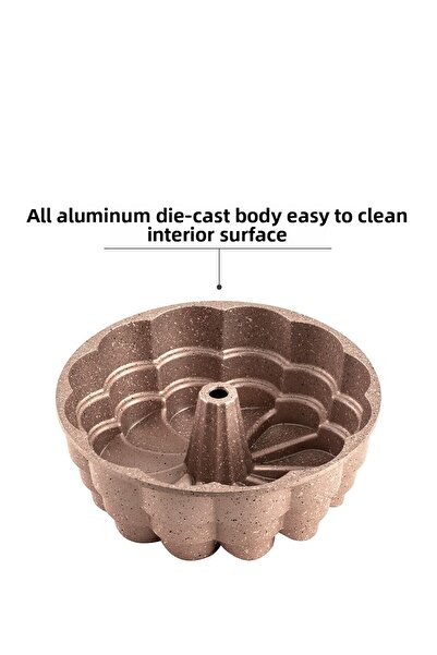 Nehir Formă pentru Tort Fontă Magnolia Rose Gold 25 Cm