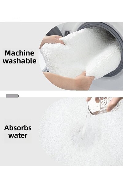 Dinarsu White Bath Mat Large 50X80 40X50 50X50