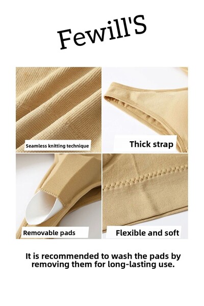 FEWİLLS MODA 3dílná sada vycpaných podprsenek – sbírá a zpevňuje, (černo-bílá-barva kůže)