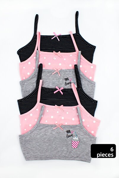 Öts Σουτιέν προπόνησης 6 τεμαχίων από βαμβακερή λύκρα Half Tank χωρίς ταμπόν