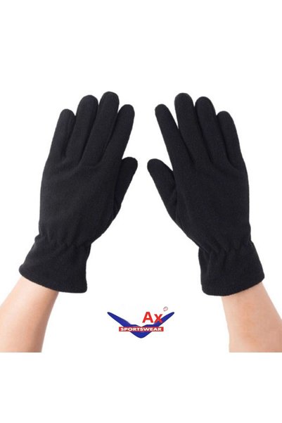 AXE SPORTSWEAR Gloves - Black - Plain