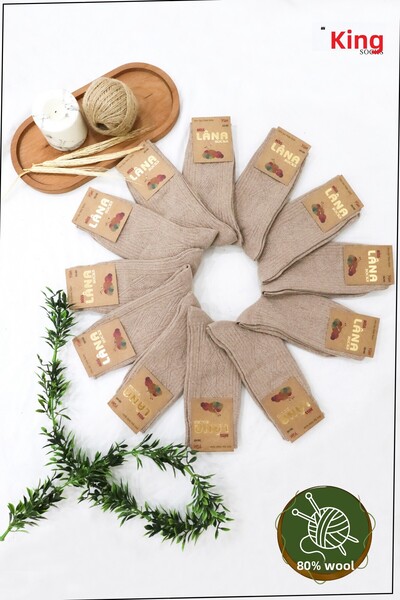 Miss Lana Ladies Socks Чорапи 12 чифта Зимни вълнени чорапи Агнешка вълна Специална агнешка вълна Термопредвидени за жени