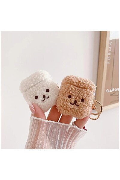 Zebana Zb-Ap6 AirPods 1/2 Generation Compatible Plush Detailed Case White