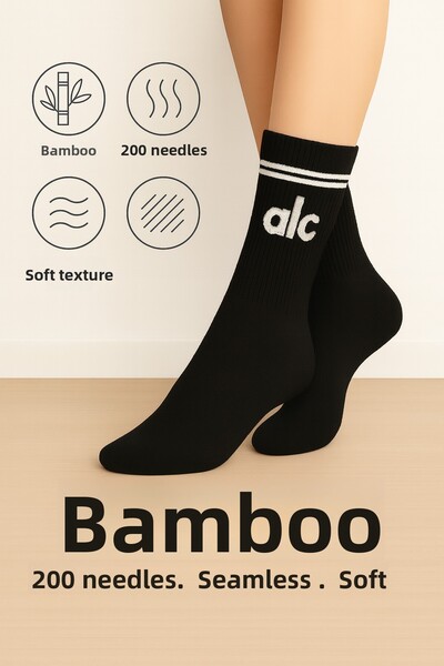 UZN SOCKS Șosete pentru colegiu UltraPremium cu textura super moale sub genun...