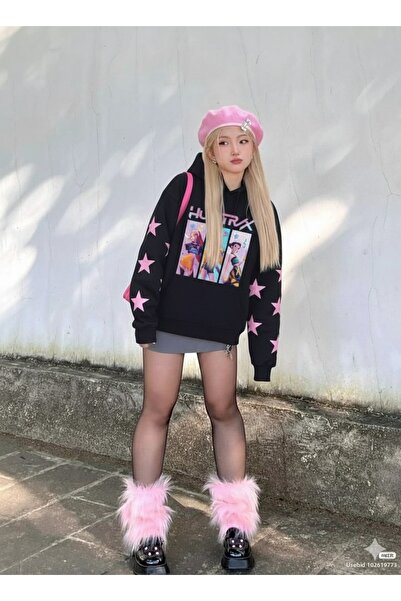 Touz Moda Φούτερ με κουκούλα KPop Demon Hunters Detail με τύπωμα