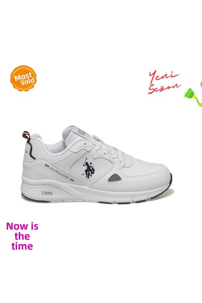 U.S. Polo Assn. US Polo AssnOrthopedic Vance Wmn Unisex Λευκά - Μαύρα Casual Sneakers