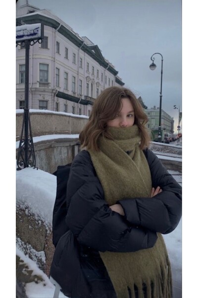 Goldmine Unisex Puffy ελαφρύ κασκόλ