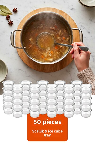 Vienev Storage Container Suitable for Freezer – 120 ml for Soup, Chicken Broth, Sauce Storage Container