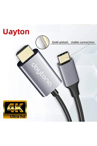 Daytona Ch-01 Type-c To 4k Ultra Full HD HDMI USB-c Plug and Play Video Transfer Cable-2m
