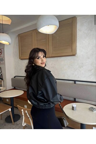 çerme New Season Bomber Leather Jacket