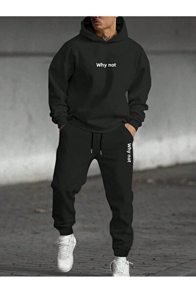 EFFRENATU Hila Moda Oversize анцуг с качулка - повдигнат с принт