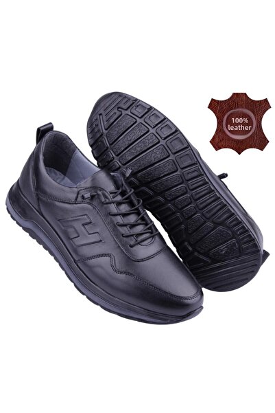 DETECTOR Genuine Leather Special Textured Design Orthopedic Ultra Light Men's Shoes (Premium Series) 198H