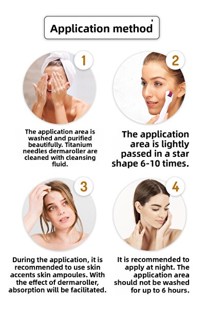 Zgts Dermaroller 0.50mm Gold Derma Roller with Disinfectant Gift 192 Titanium Needles