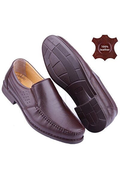 DETECTOR Inner Outer Genuine Leather Full Orthopedic Comfortable Casual Men's Shoes 060sk