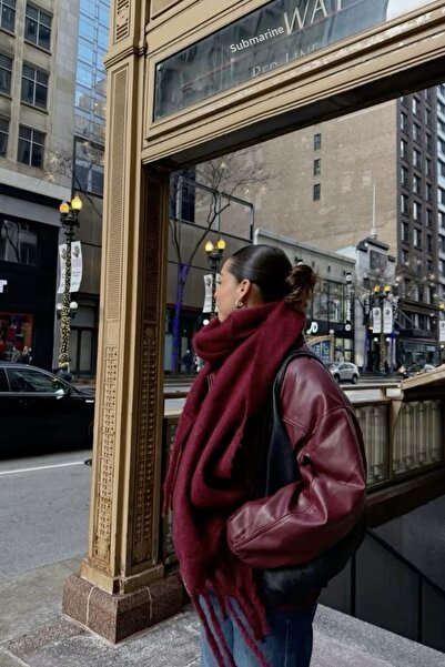 keisy Σάλι ώμου με μαλακή υφή Alessa (μπορντό)