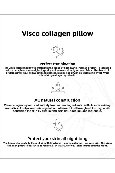 Madame Coco Colmar Visco Collagen Pillow - Ecru