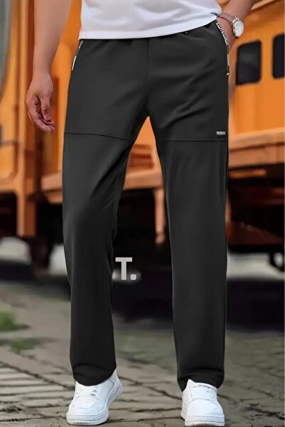 Oksit Ανδρικά αθλητικά παντελόνια γυμναστικής για τρέξιμο με λεπτομέρεια με φερμουάρ Progress