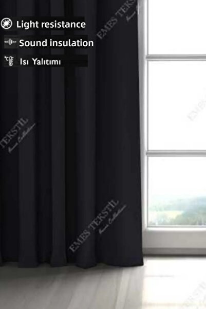 Taç Smoked Anthracite Blackout Blackout Curtain