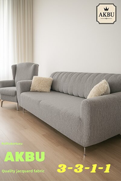 AKBU Seat Cover Set |   Sofa Cover |   Elastic Seat Cover (2 Three-Seater Cov...