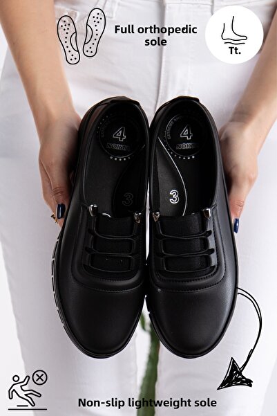 Slipcat Elastic Leather Casual Shoes for Mother and Women - Babet