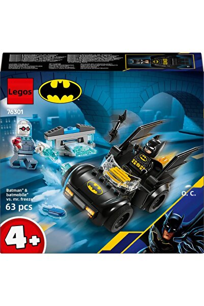 LEGO ® DC Batman & Batmobile vs. Mr. Freeze 76301 Building Set for 4+ Year Old Kids (63 Pieces)