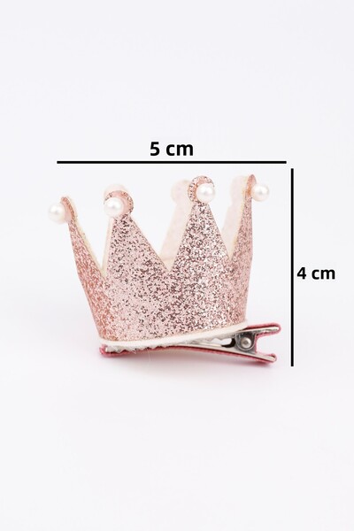 Le Mabelle Rose Pearl Detailed Queen Girl's Clip Buckle