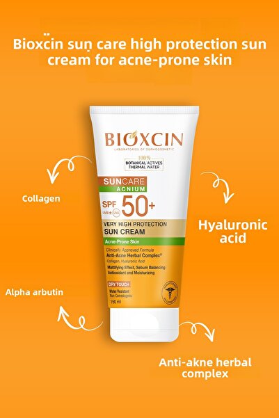 Bioxcin Sun Care Acnium Spf 50 Sunscreen Cream 150 ml 3 Pieces