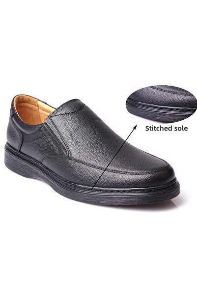 DETECTOR Inner Outer Genuine Leather Ultra Orthopedic Stitched Sole Casual Men's Shoes 208-10
