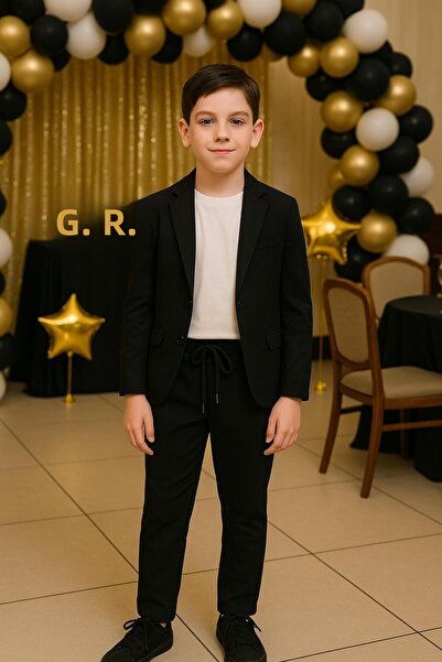 Terry Boy Linen Look Sports Suit with Jacket/ Show /Special Occasion/Graduation Sports Suit