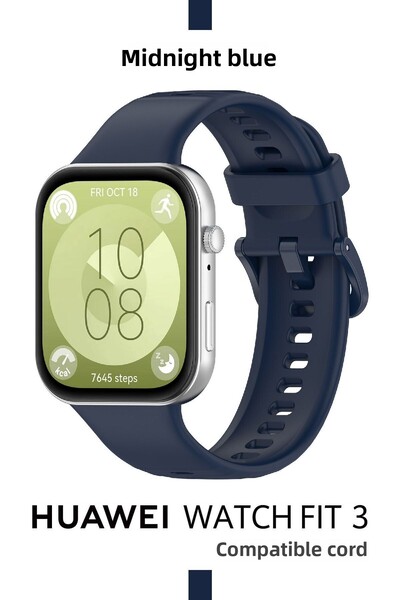 CONOCER Huawei Watch Fit 3 - Fit 4 Band Sport Soft Silicone Band