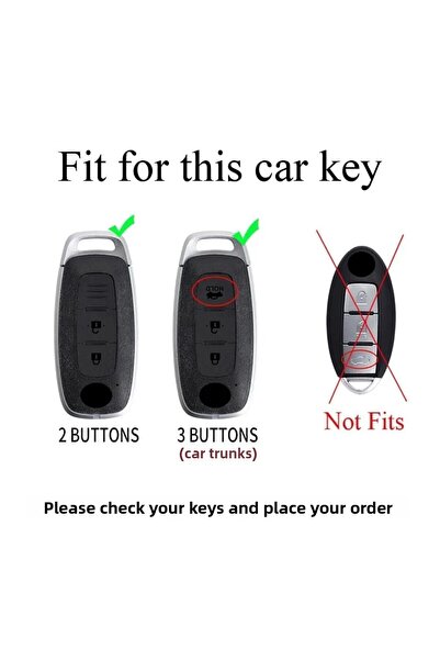 bigkey Nissan Carbon 2024+ New Case Compatible Qashqai Trail Juke Key Case Cover