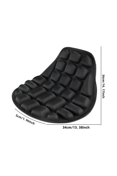 Choice غطاء مقعد دراجات نارية من SEAMETAL A01 باللون الأسود، وسادة مقعد ناعمة...