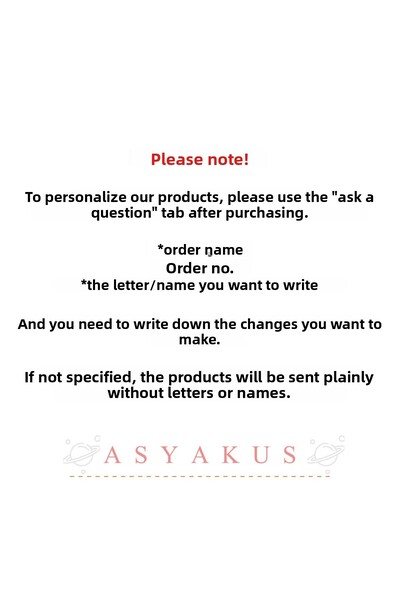 asyakuş Ecru Bow - 2 Letter Embroidered and Automatic Buckle Design